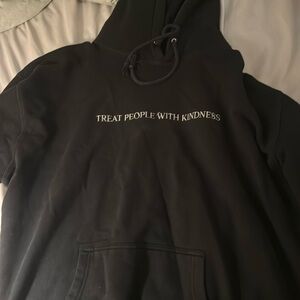 Treat people with kindness metallic black sweatshirt
